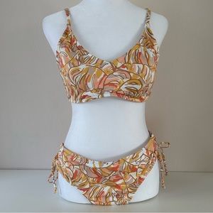 Hurley Tropical Print Bikini Size XL NWT